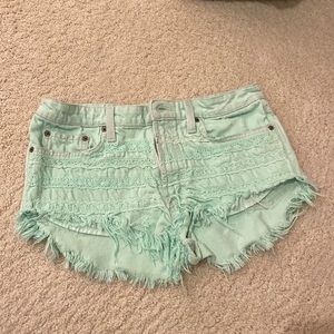 Mint Colored Shorts